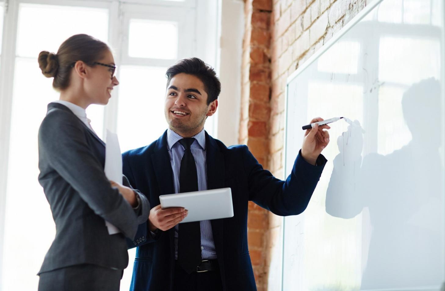 Financial planning session with detailed cash flow analysis